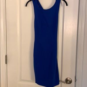 Forever 21 blue crossback body con dress